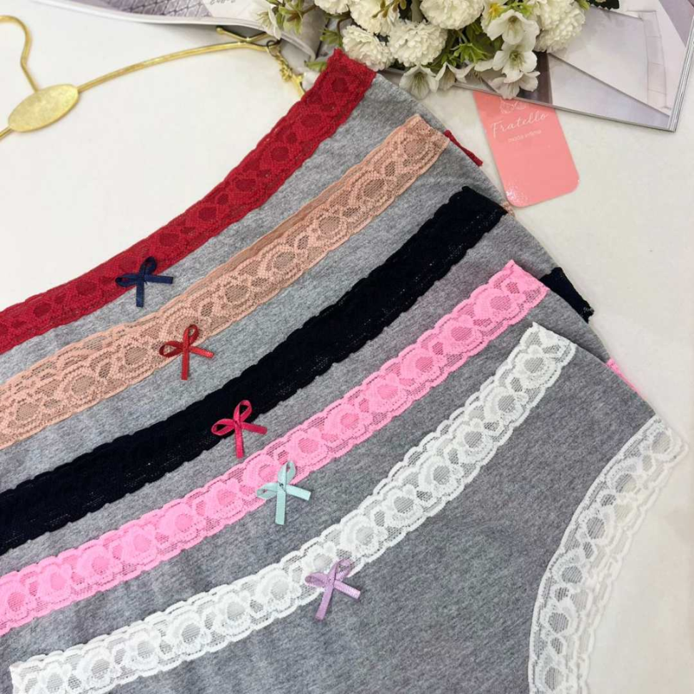 Tanga Boneca Plus Algodão Confort Premium com Renda Delicada Ref. 830P - #8