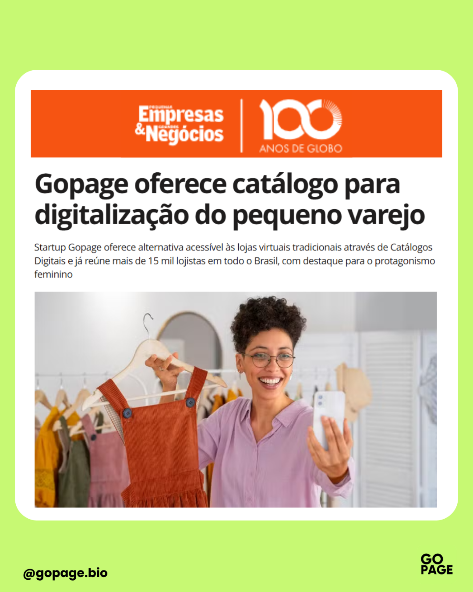 Somos destaque no PEGN