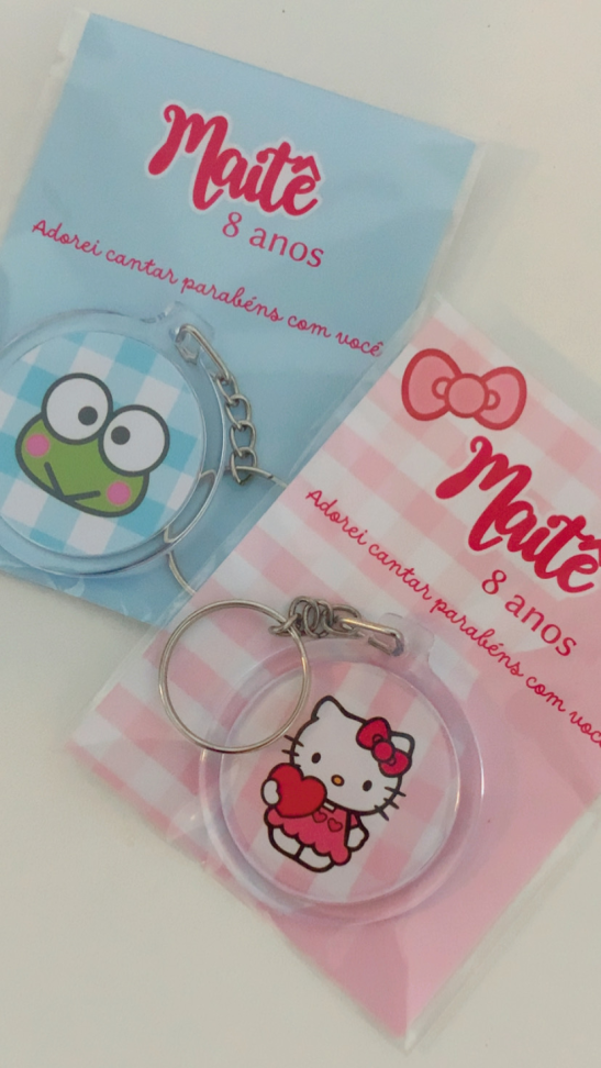 Chaveiro acrílico personalizado