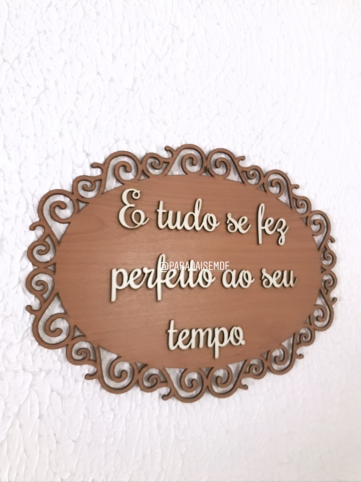 Placa de Casamento amadeirado com detalhes - #3