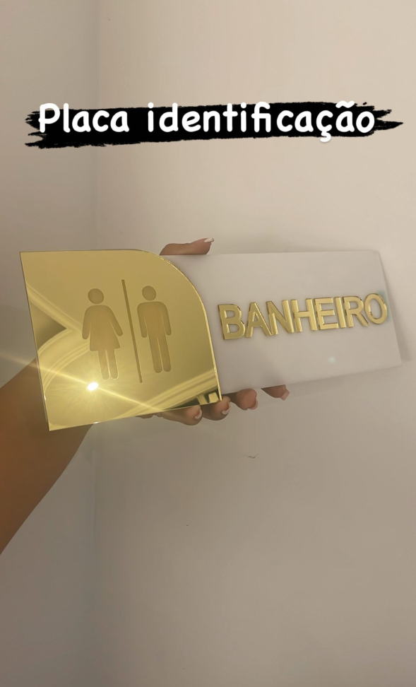 Placa de porta banheiro - #6