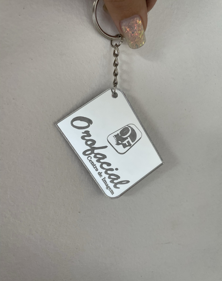 Chaveiro Acrílico Espelhado formato diverso - #15