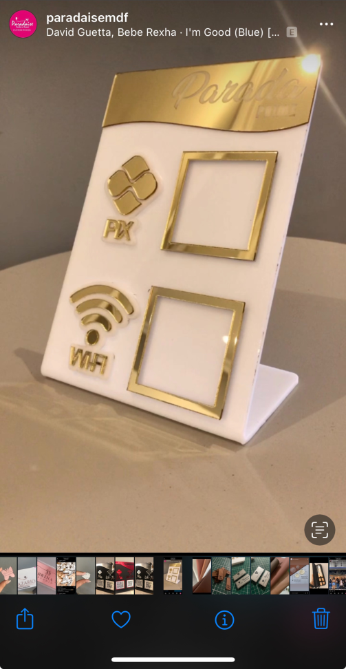 Placa 2 Qrcode acrílico 13x20 - #6