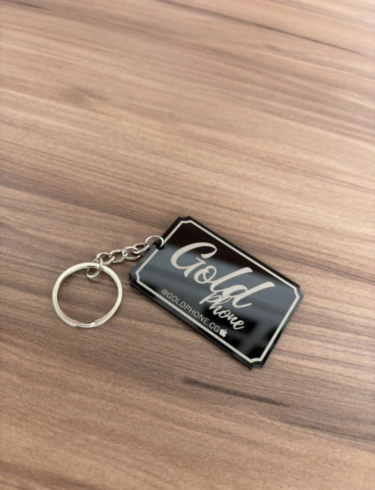 Chaveiro Acrílico Preto - #5