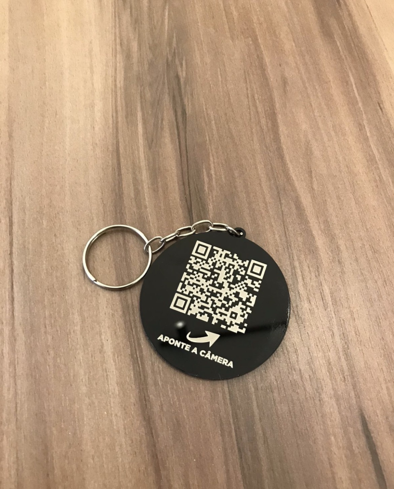 Chaveiro Acrílico Preto - #7