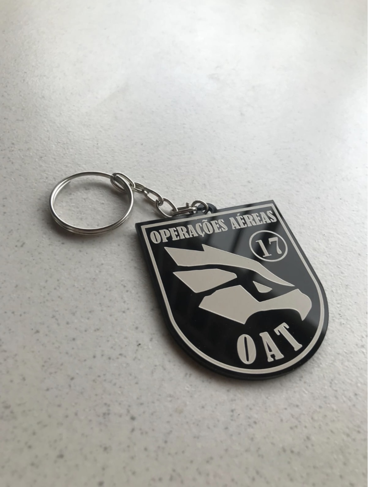 Chaveiro Acrílico Preto - #2