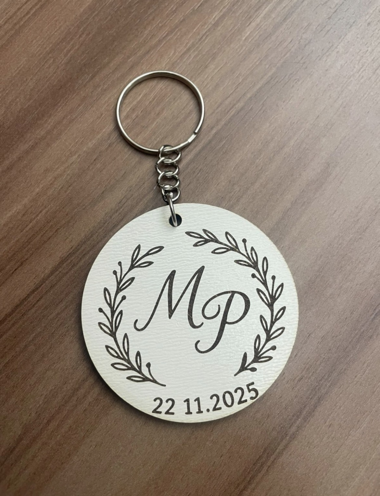 Chaveiro Mdf Branco Promocional - #6