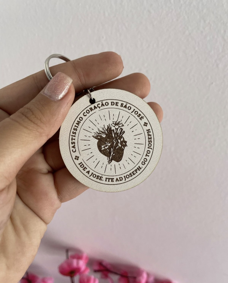 Chaveiro Mdf Branco Promocional - #3