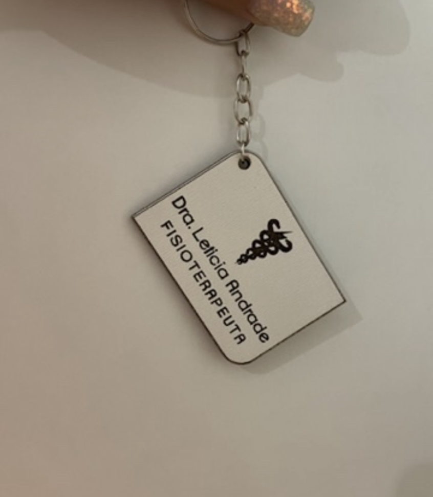 Chaveiro Mdf branco diversos formatos - #2