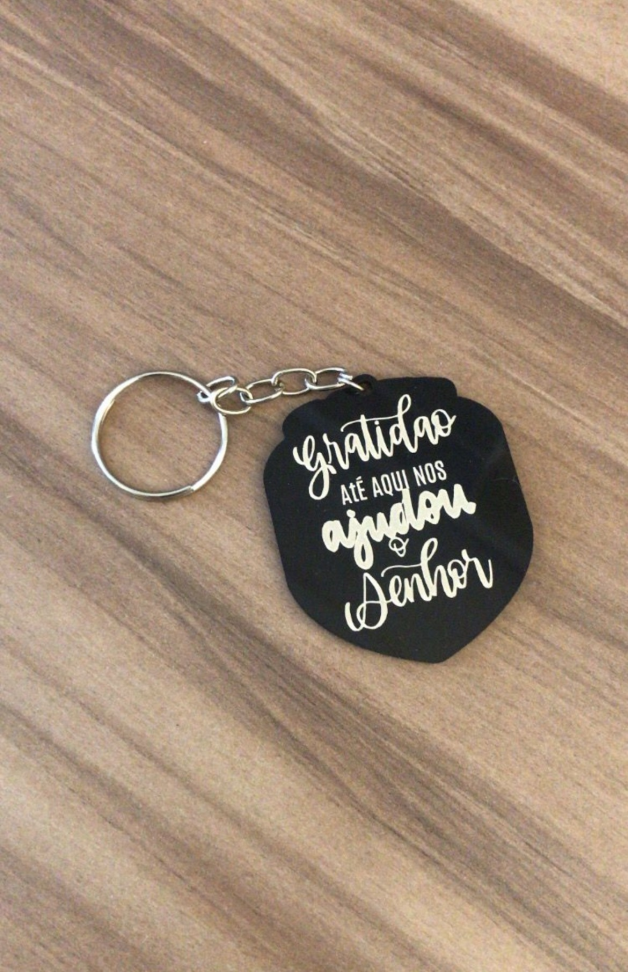 Chaveiro Acrílico Preto - #9