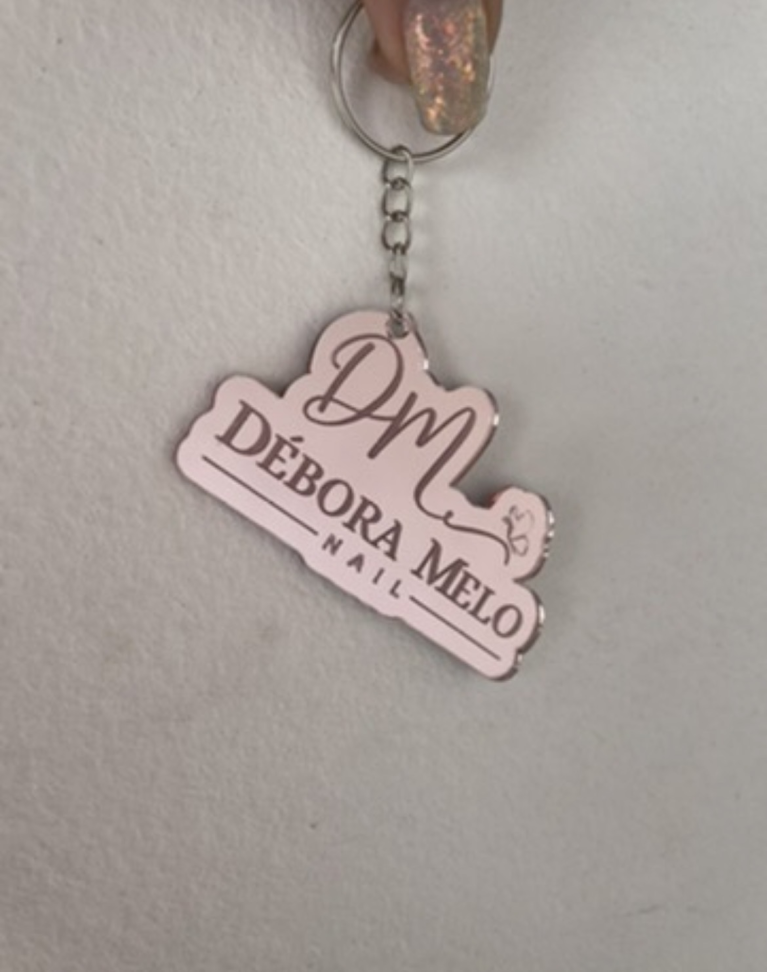 Chaveiro Acrílico Espelhado formato diverso - #7