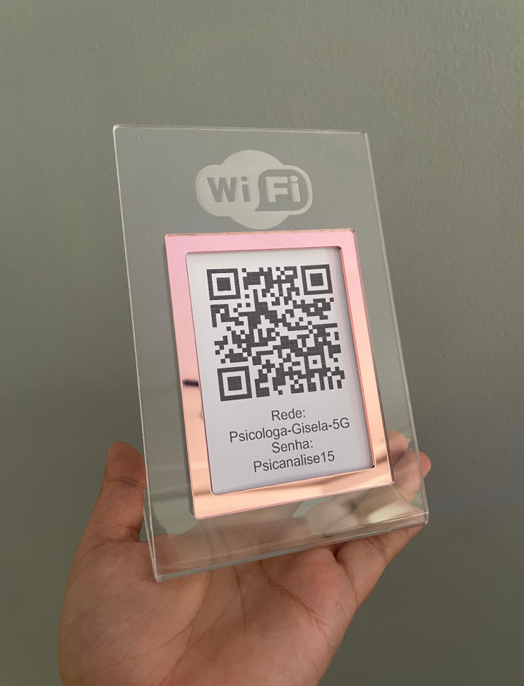 Placa 1 Qrcode acrílico 17x10 - #2