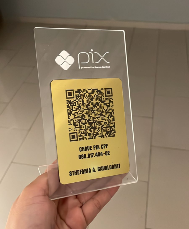 Placa 1 Qrcode acrilico 17x10 - #4