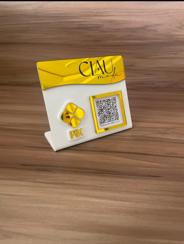 Placa 1 Qrcode acrílico 13x11 - #2