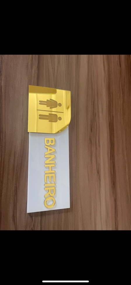 Placa de porta banheiro - #7