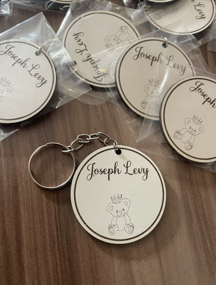 Chaveiro Mdf Branco Promocional - #10