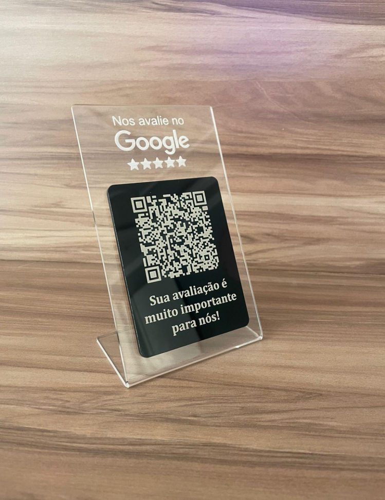 Placa 1 Qrcode acrilico 17x10 - #2