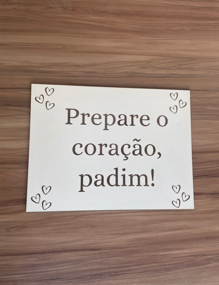 Placa casamento branco retangular - #2