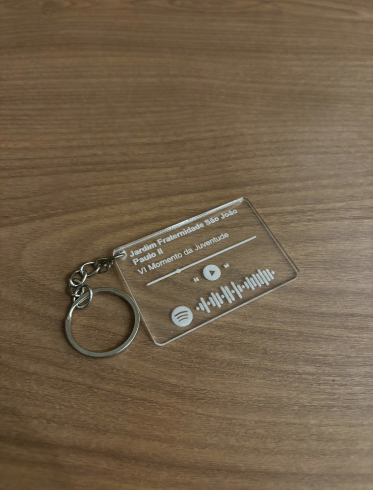 Chaveiro ACRÍLICO TRANSPARENTE - #4