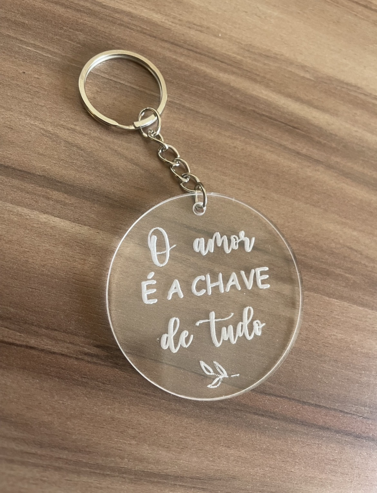 Chaveiro ACRÍLICO TRANSPARENTE - #7