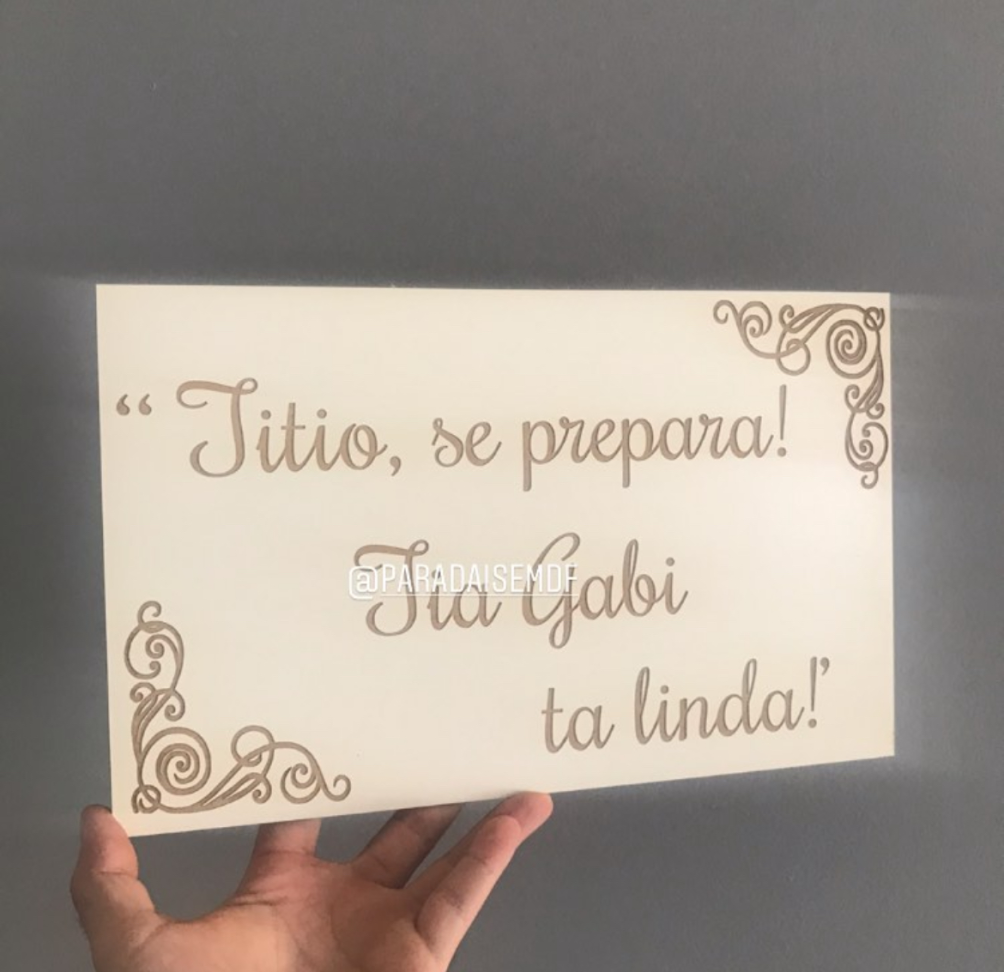 Placa casamento branco retangular - #4