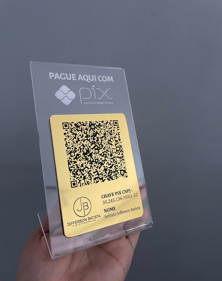 Placa 1 Qrcode acrilico 17x10 - #8