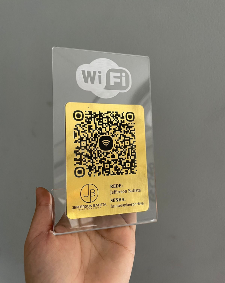 Placa 1 Qrcode acrilico 17x10 - #5