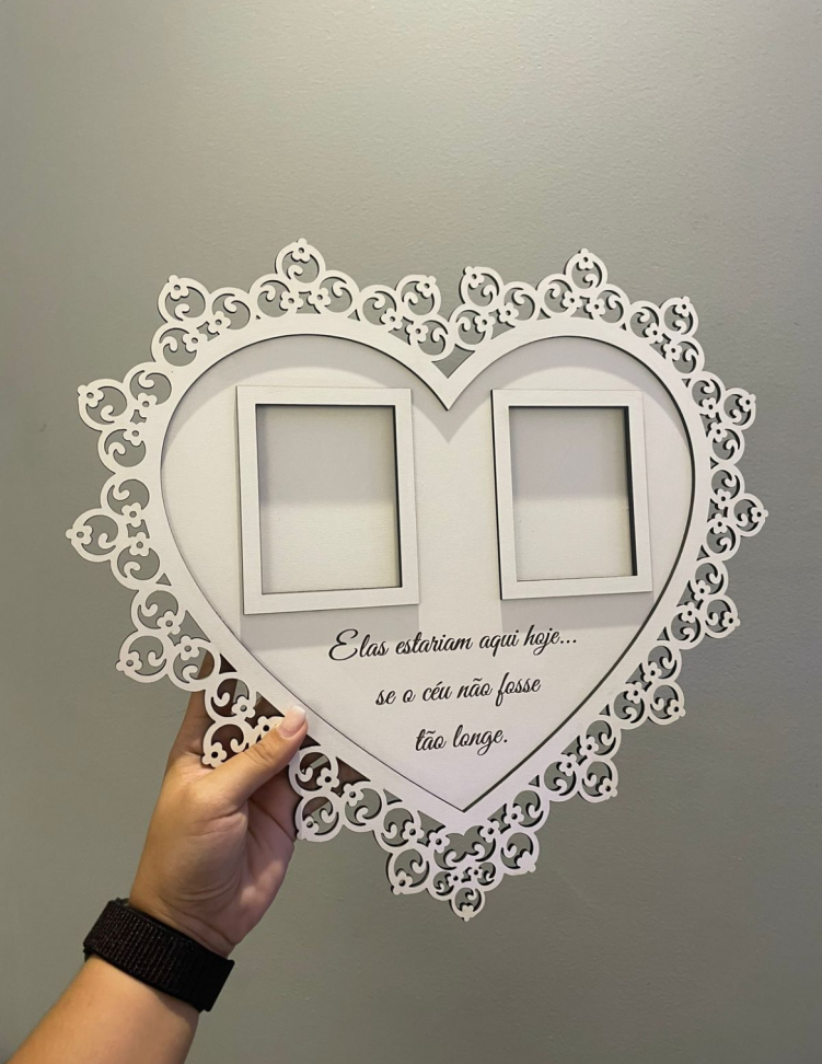 Placa de casamento homenagem 2 fotos - #2