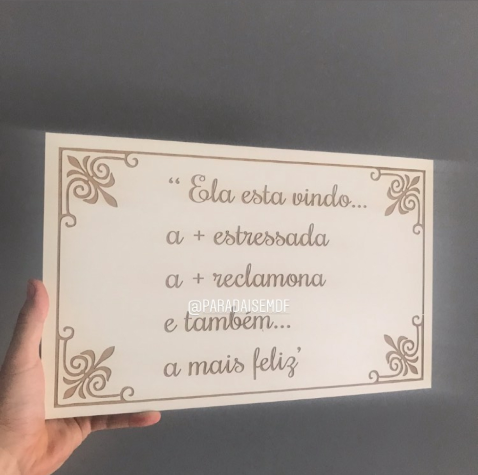 Placa casamento branco retangular - #5