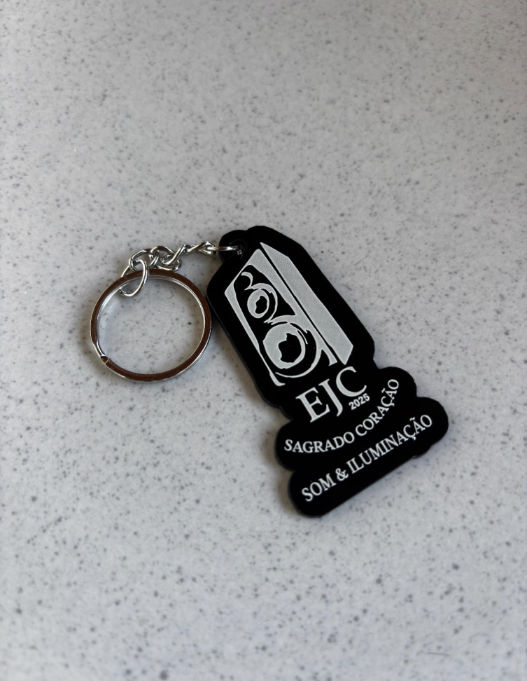 Chaveiro Acrílico Preto - #6