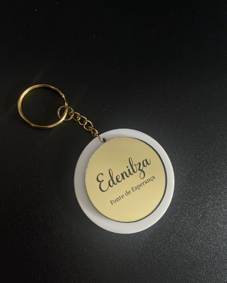 Chaveiro Acrílico Sobreposição - #6