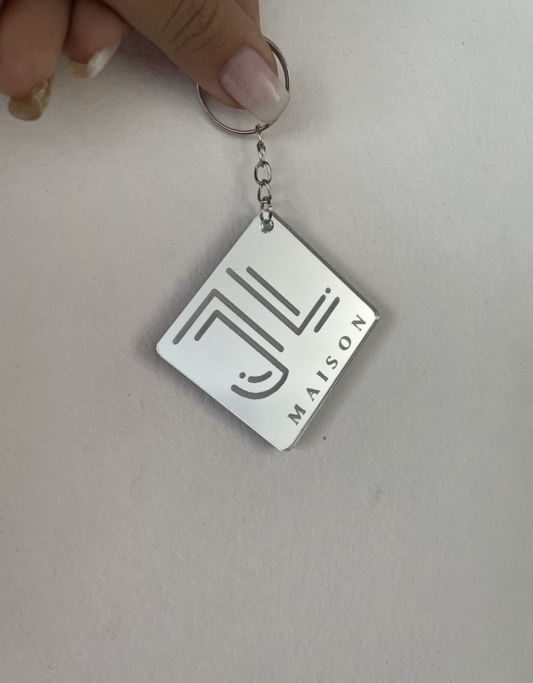 Chaveiro Acrílico Espelhado formato diverso - #14