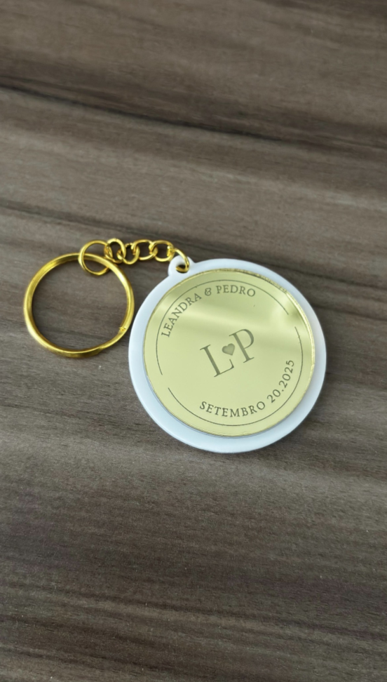 Chaveiro Acrílico Sobreposição - #9