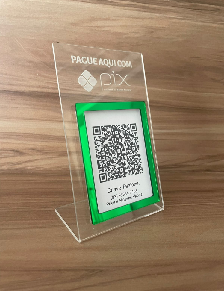 Placa 1 Qrcode acrílico 17x10 - #3
