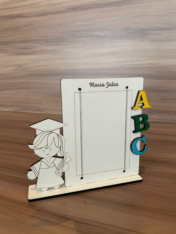 Porta Retrato ABC MDF BRANCO  FORMANDO - #2