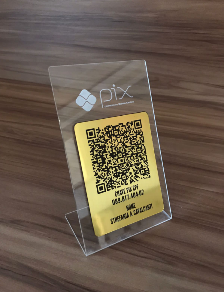Placa 1 Qrcode acrilico 17x10 - #7