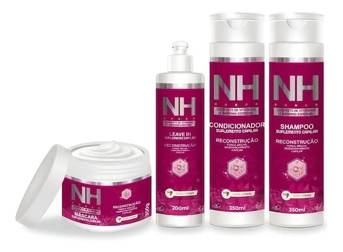 Kit New Hair Reconstrução Capilar Força E Brilho 4 Itens