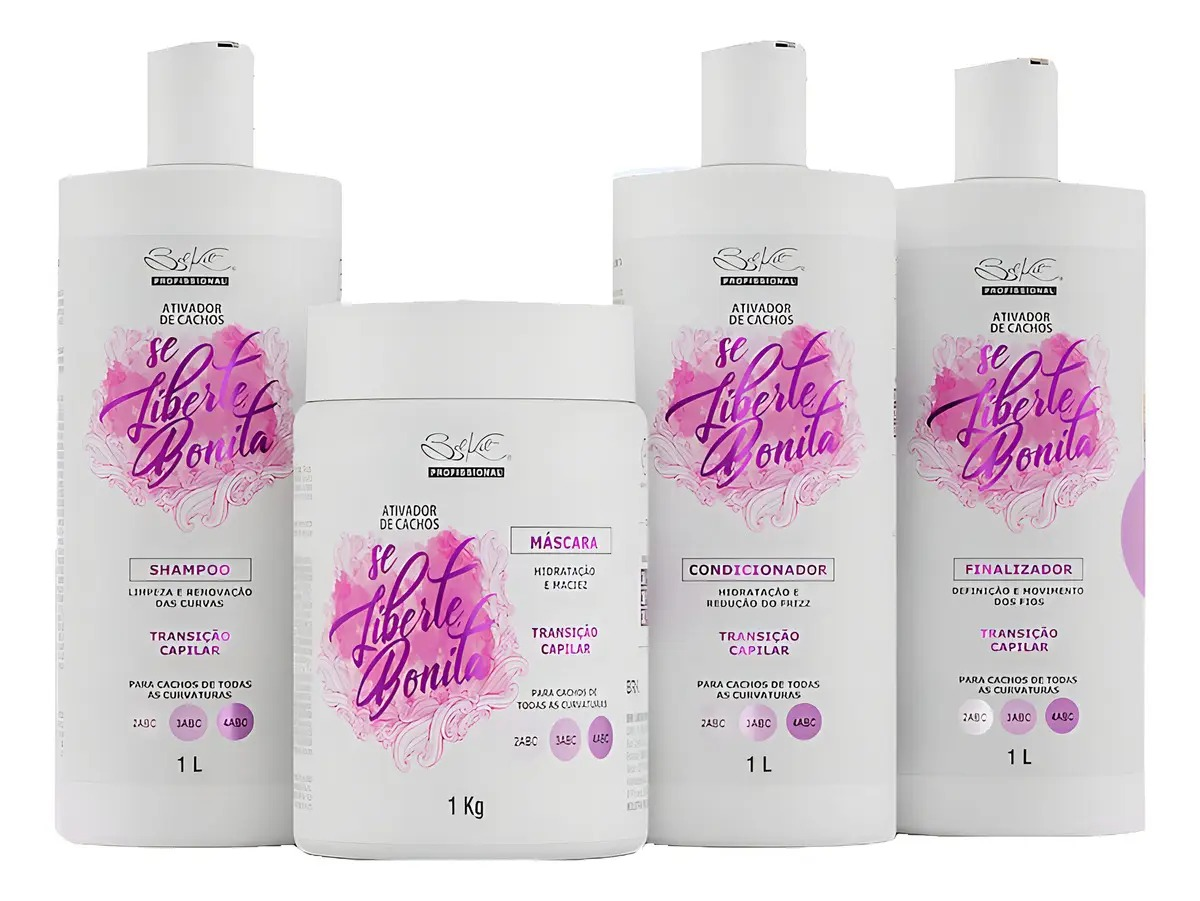 Kit Se Liberte Bonita Para Cachos 4 Itens