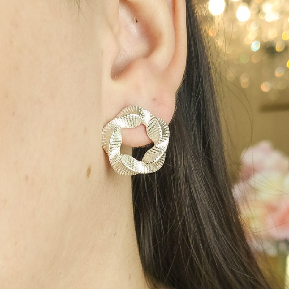 Brinco Sara Banhado a Prata - #2