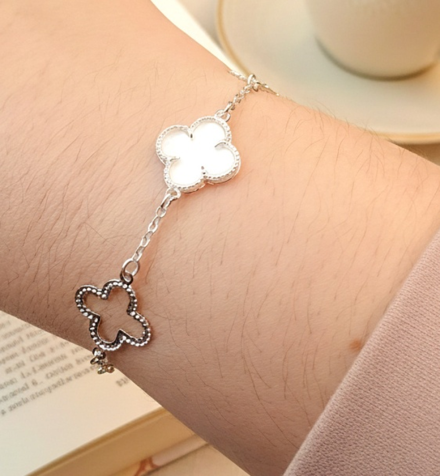 Pulseira Dalila Prata Branca - #3