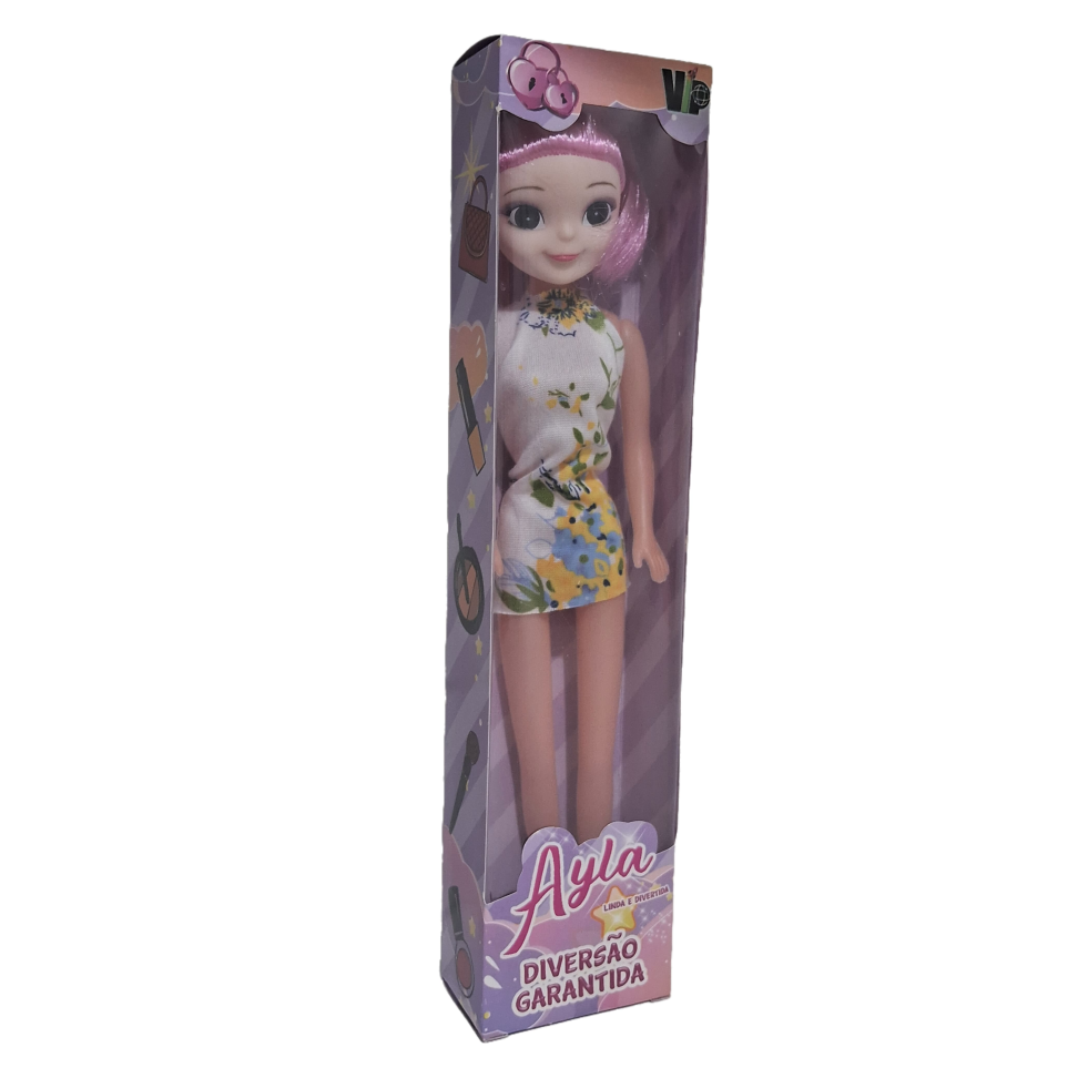 Boneca Ayala 18 cm co Vestido Coloridos Sortidos - #4