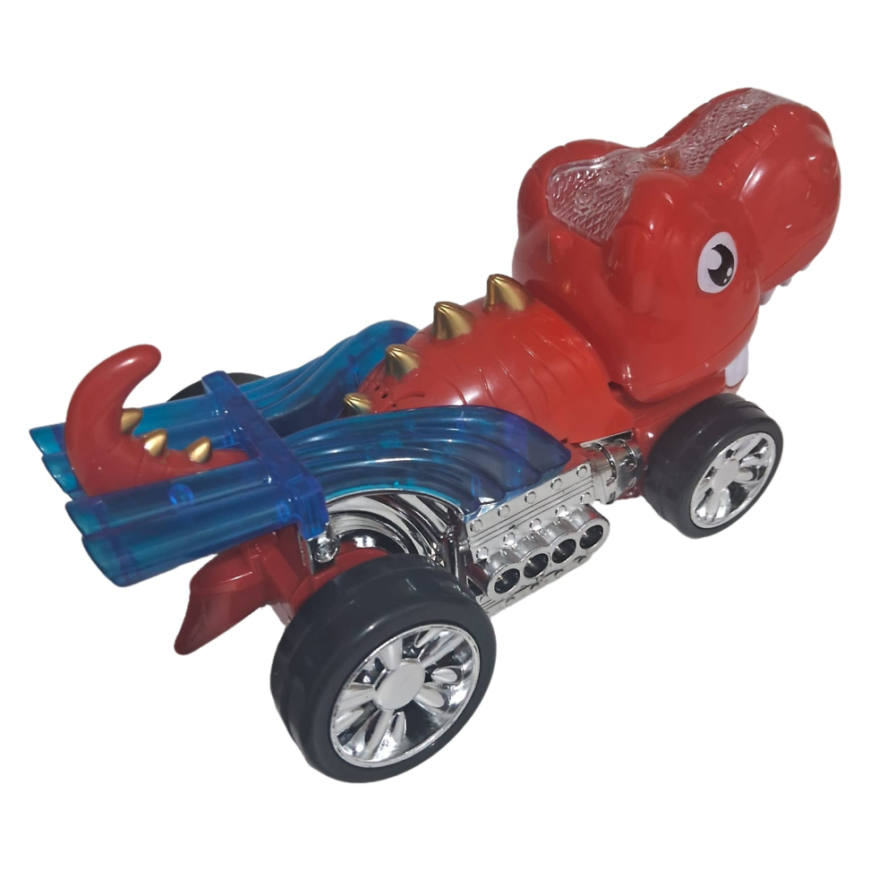Carro Dino c/ Som E Luz Bate E Volta Carrinho Dinossauro - #5