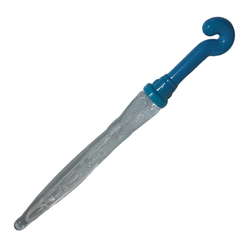 Bastão Bolha De Sabão Guarda Chuva Azul 38cm