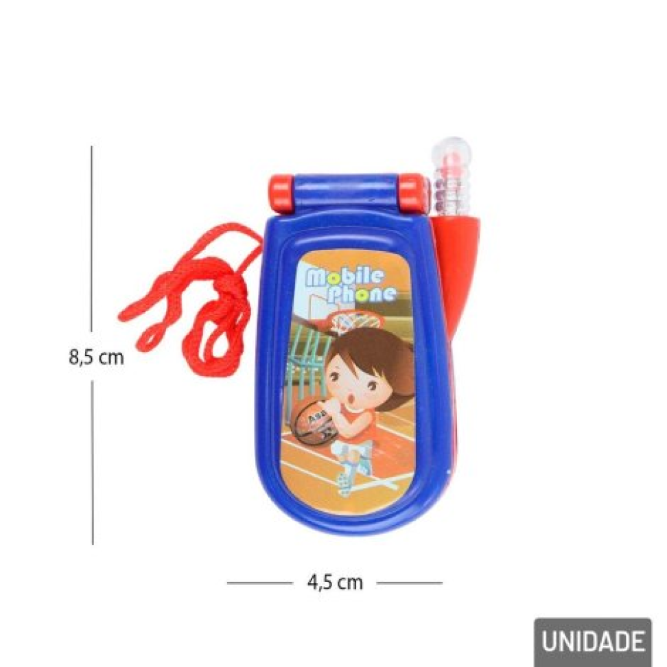 Celular Infantil com LUZ e SOM Legal Azul