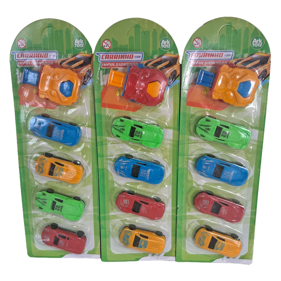 Carrinho com Lançador 5 Peças Color