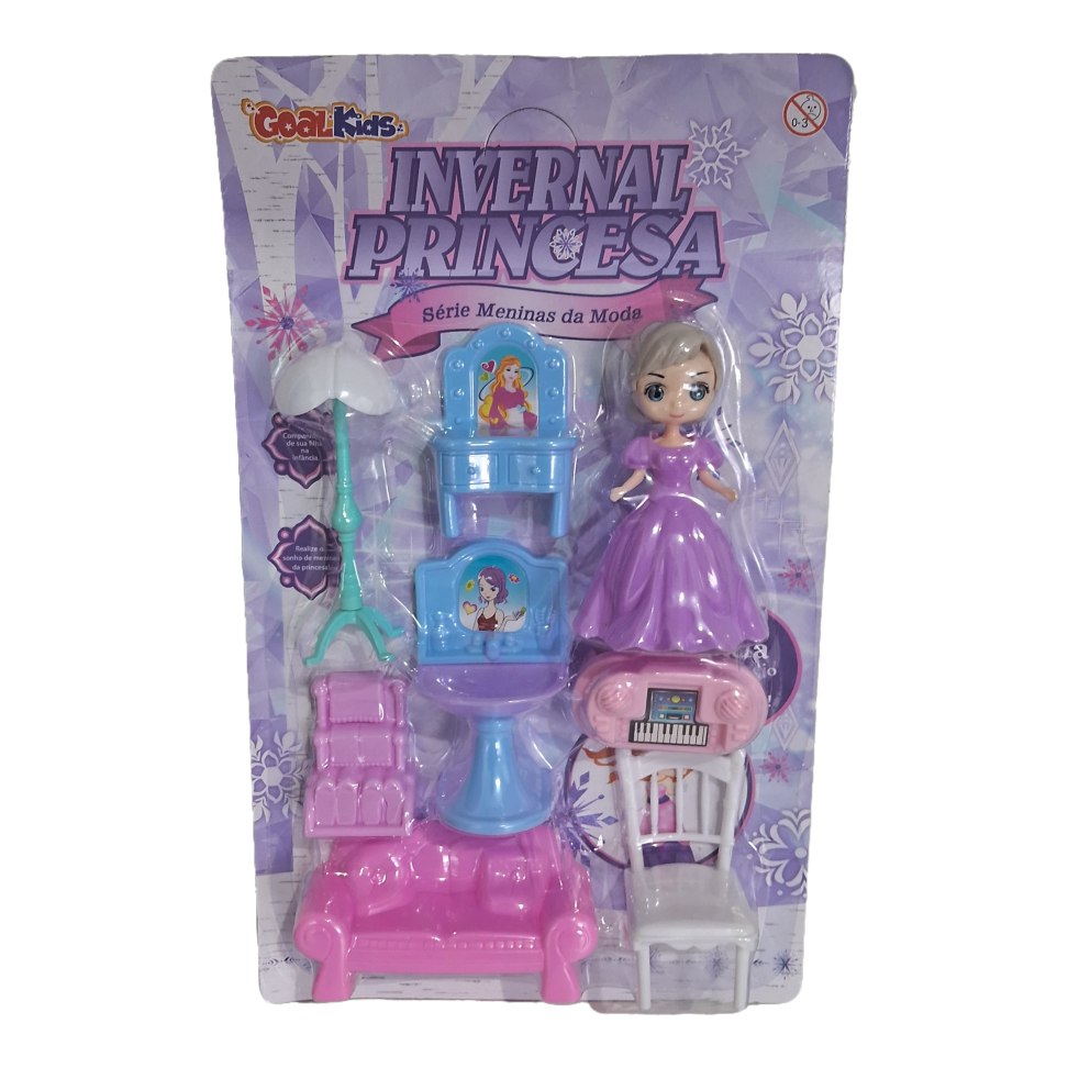 Móveis Para Casinha de Boneca Sortidas 8 Peças