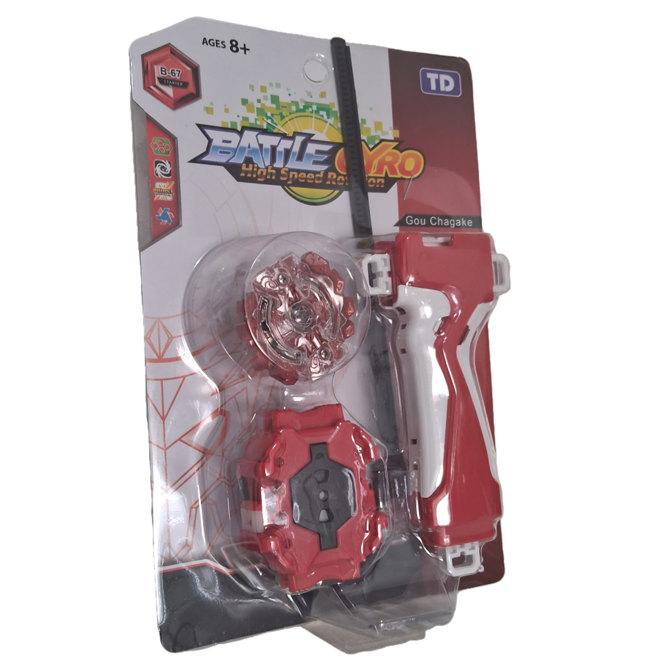 Beyblade Gyro High Pião Burst Metal Com Lançador Longo