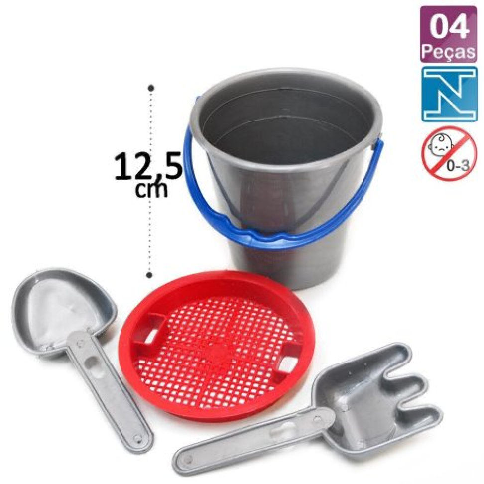 KIT Praia 05 Peças com Acessórios Sortidos
