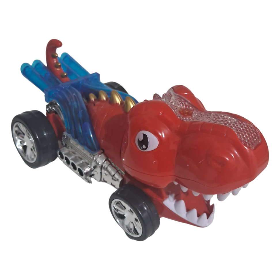 Carro Dino c/ Som E Luz Bate E Volta Carrinho Dinossauro - #3