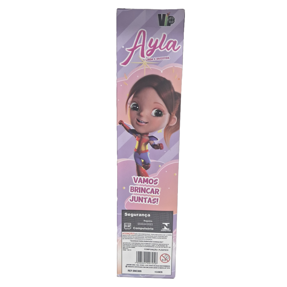 Boneca Ayala 18 cm co Vestido Coloridos Sortidos